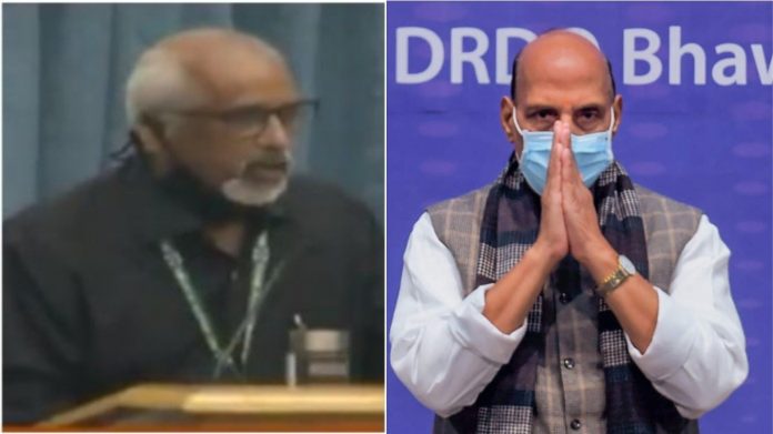 डॉ एके मिश्रा और रक्षा मंत्री राजनाथ सिंह
