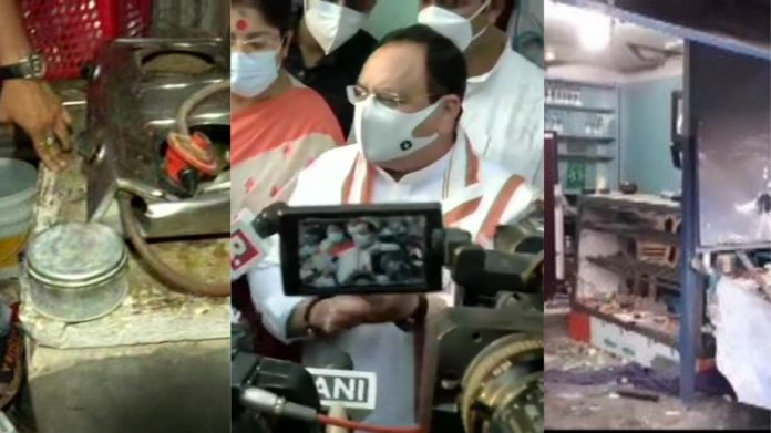 बंगाल हिंसा नड्डा
