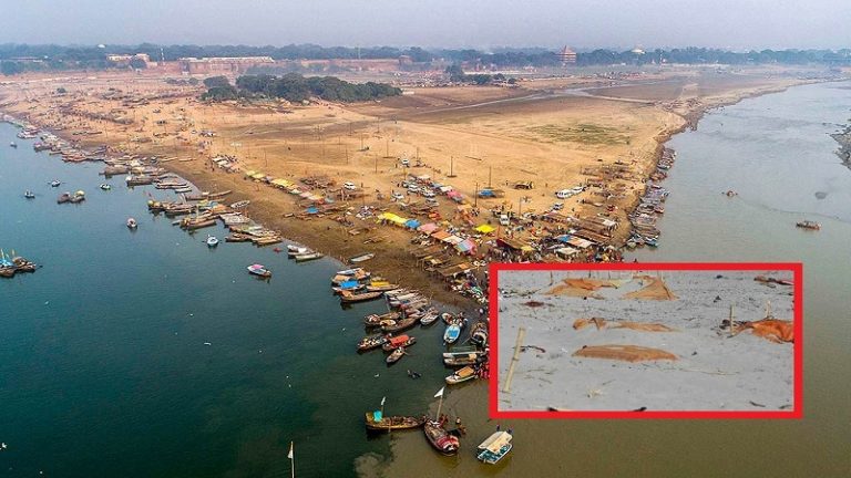 गंगा किनारे समाधी दी गई लाशों की सच्चाई ‘गिद्ध’ मीडिया प्रोपेगेंडा से कहीं अलग: कई हिन्दू भी दफनाते हैं मृत शरीर