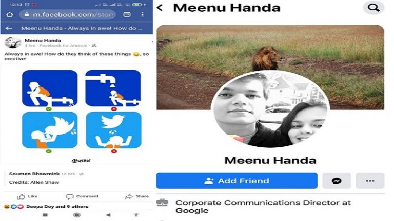 नाम: मीनू हांडा, कंपनी: गूगल (डायरेक्टर, कॉरपोरेट कम्युनिकेशन), काम: PM मोदी के खिलाफ घृणा दिखाना
