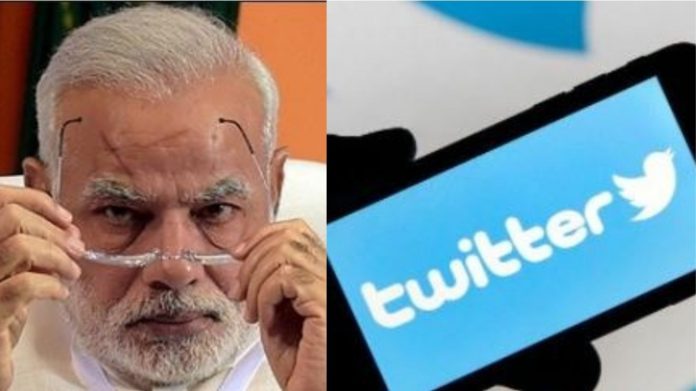 ट्विटर, मोदी सरकार