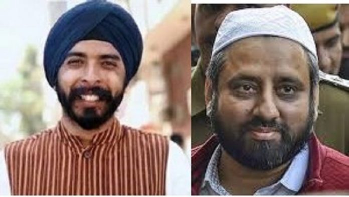 भाजपा के तजिंदर बग्गा और अमानतुल्लाह खान के बीच बहस