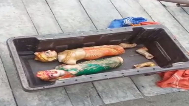 मंदिर में तोड़ी राम-जानकी की मूर्तियाँ, भाग निकले बदमाश: आक्रोशित लोगों ने कहा – दंगा फ़ैलाने की साजिश