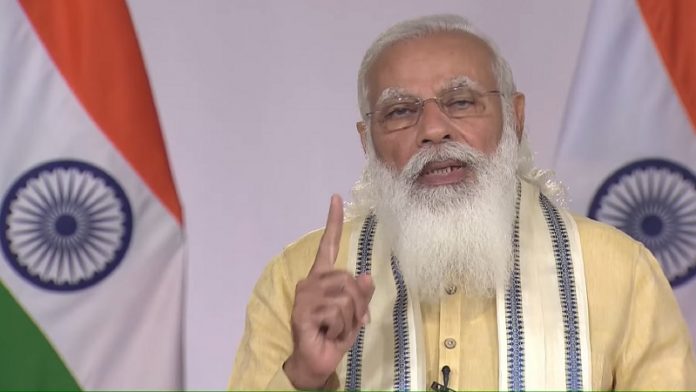 नरेंद्र मोदी, राष्ट्र सम्बोधन