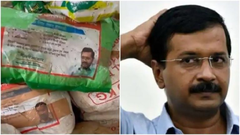 गरीबों के लिए केंद्र ने भेजा राशन, दिल्ली सरकार ने रखे-रखे सड़ा दिया: पैकेट्स पर लगी है केजरीवाल की फोटो, वीडियो वायरल