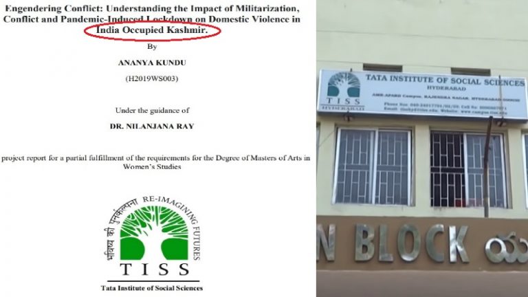 ‘रेप और हत्या करती है भारतीय सेना, भारत ने जबरन कब्जाया कश्मीर’: TISS की थीसिस में आतंकियों को बताया ‘स्वतंत्रता सेनानी’