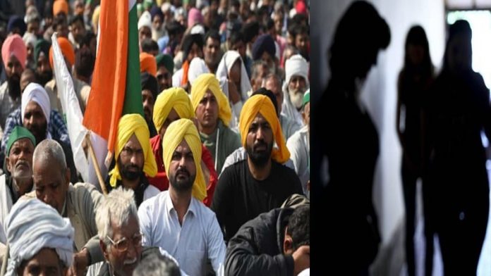 किसान आंदोलन अय्याशी
