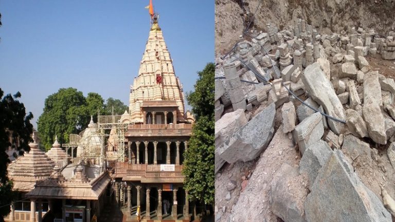 उज्जैन में मिला 1000 साल पुराने मंदिर का ढाँचा, महाकाल परिसर के विस्तार के लिए हो रही खुदाई