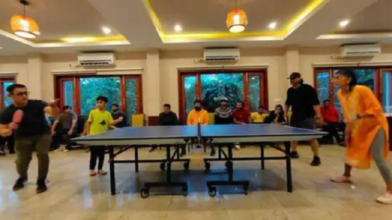 तलाक के बाद फिर साथ दिखे आमिर खान और किरण राव, ‘लाल सिंह चड्ढा’ शूट पर साथ टेबल टेनिस खेलते आए नजर