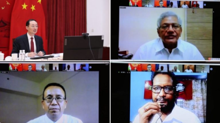 चीन की कम्युनिस्ट पार्टी के शताब्दी समारोह में शामिल हुए वामपंथी येचुरी और डी राजा, TheHindu छाप चुका है फुल पेज ऐड