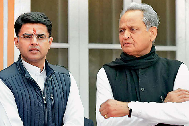 सचिन पायलट और अशोक गहलोत