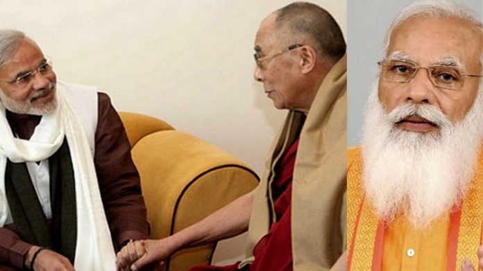 मोदी दलाई लामा