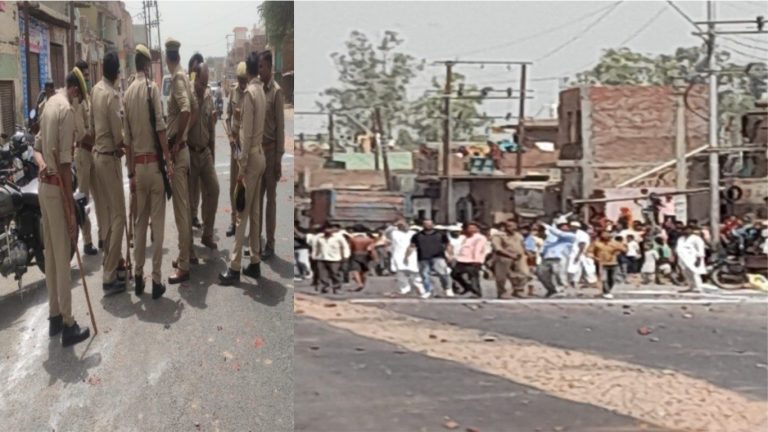 ग्राम प्रधानी चुनाव का झगड़ा मेरठ-बागपत हाइवे पर: सड़क पर चूने की लकीर खींची, फिर इमरान और जमालुद्दीन गुट के बीच जंग