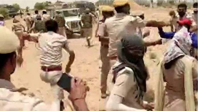राजस्थान बीकानेर पुलिस लाठीचार्ज महिला सरपंच