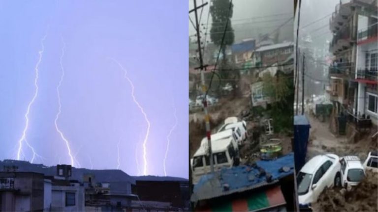 यूपी, राजस्थान और एमपी ने आकाशीय बिजली ने ली 67 की जान: हिमाचल में बादल फटने से तबाही, देखें धर्मशाला का Video