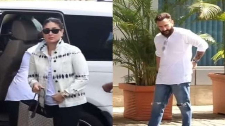 कोरोना नियमों की धज्जियाँ उड़ा एयरपोर्ट पर बिना मास्क के टहलते नजर आए सैफ-करीना, लोगों ने पूछा- ‘क्या इनके लिए कानून नहीं है’