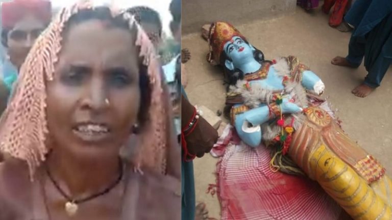 ‘जन्माष्टमी के दिन मंदिर में घुसे मुल्ले पुलिस वाले, तोड़ डाली श्रीकृष्ण की मूर्तियाँ’: वीडियो में महिला ने बताया सब कुछ
