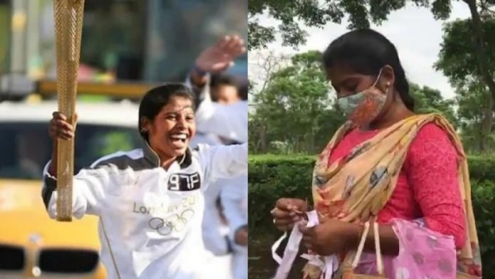 पिंकी करमाकर, ओलम्पिक टॉर्चबियरर