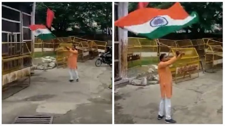 अनिल धर्मे ने उज्जैन की उस जगह पर लहराया तिरंगा-लगाए भारत के जयकारे, जहाँ मोहर्रम पर लगे थे ‘पाकिस्तान जिंदाबाद’ के नारे