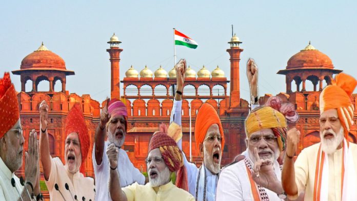 2014 से 2020, स्वतंत्रता दिवस, प्रधानमंत्री नरेंद्र मोदी