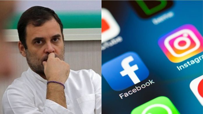 राहुल गाँधी, फेसबुक, इंस्टाग्राम