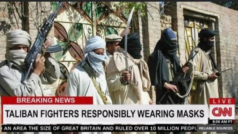 क्या CNN ने की अफगानिस्तान में हमले के दौरान मास्क पहनने के लिए तालिबान की प्रशंसा? – Fact Check