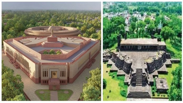नई संसद जिसकी तरह दिखती है, विदिशा का वह विजय मंदिर