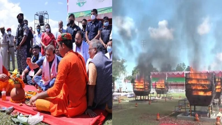 गैंडे असमी संस्कृति का हिस्सा, जलाए गए 2479 सींग: CM हिमंत बिस्वा सरमा ने मृत गैंडों का किया प्रतीकात्मक दाह संस्कार