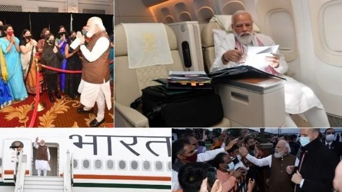 तीन दिवसीय दौरे पर अमेरिका पहुँचे प्रधानमंत्री नरेंद्र मोदी