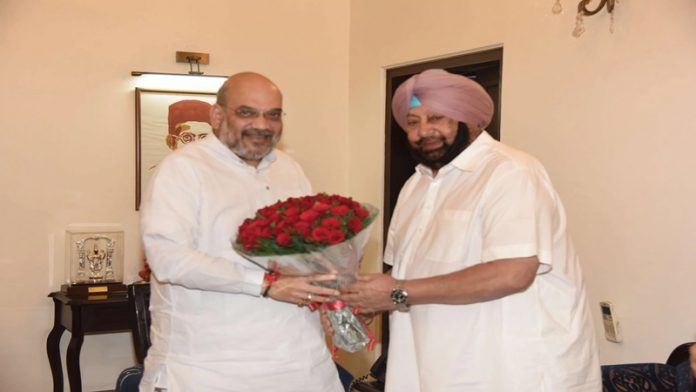 अमित शाह अमरिंदर सिंह
