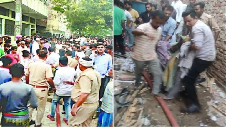 मुस्ताक के घर में अवैध पटाखा फैक्टरी: धमाके के साथ उड़ गई छत – नसीम, असद और महिला समेत 5 घायल