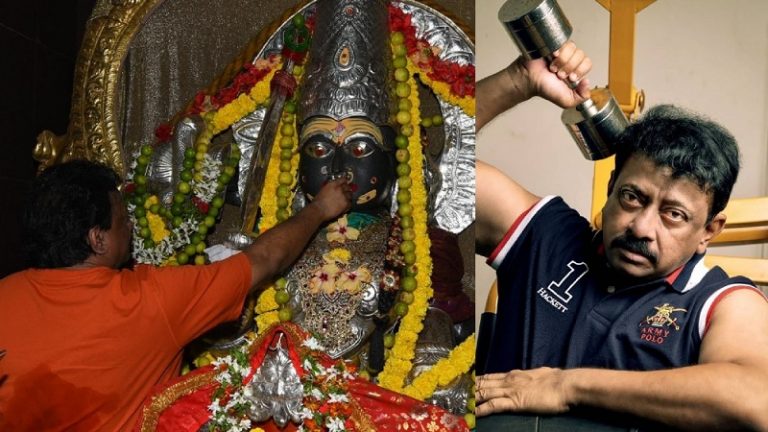 जिन देवी माँ के सामने निजाम ने भी झुकाया था सिर, उनकी प्रतिमा पर रामगोपाल वर्मा ने उड़ेल दी शराब: फोटो डाल के लिखा – चियर्स