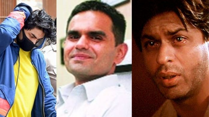 आर्यन खान, एनसीबी डायरेक्टर समीर वानखेड़े, शाहरुख खान