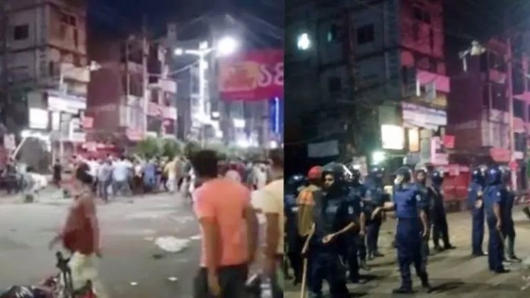 बांग्लादेश के फेनी जिले में स्थिति भयावह: इस्लामी भीड़ का एक साथ कई मंदिरों पर हमला, दर्जनों हिंदू घायल