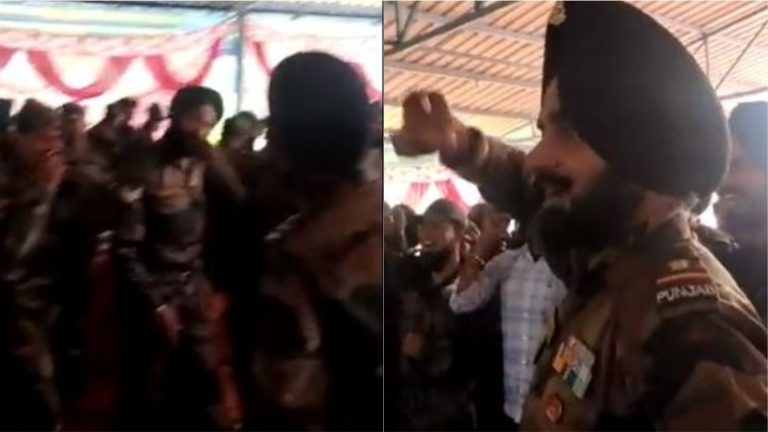 किसानों के साथ मिल गए अब पंजाब रेजिमेंट के सैनिक, कर रहे सरकार के खिलाफ विरोध-प्रदर्शन (वीडियो भी वायरल) – Fact Check