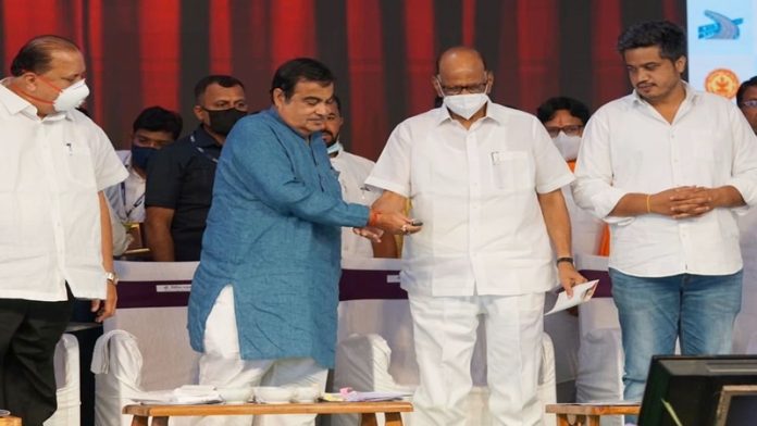 शरद पवार गडकरी