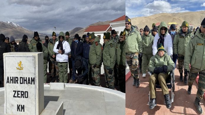 रक्षामंत्री राजनाथ सिंह ने रेजांग ला में बने स्मारक को देश को समर्पित किया
