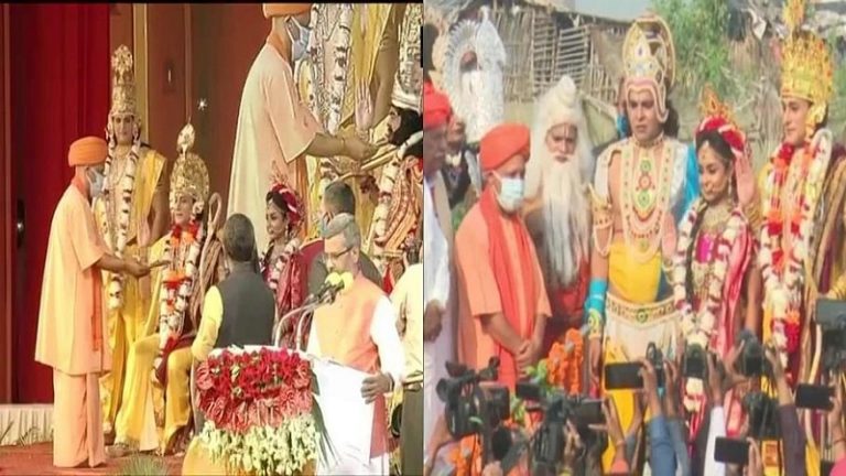 12 लाख दीयों से जगमगाएगी रामनगरी अयोध्या: CM योगी ने उतारी ‘राम-सीता’ की आरती, 3-D होलोग्राफिक शो आकर्षण का केंद्र