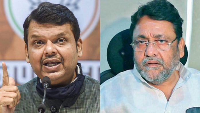 नवाब मलिक, देवेंद्र फडणवीस