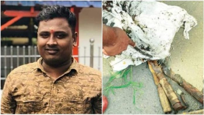 केरल पुलिस, आरएसएस कार्यकर्ता हत्या, हथियार बरामद