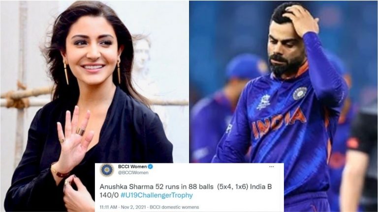 BCCI ने लिखा- अनुष्का शर्मा ने 88 गेंद पर बनाए 52 रन, यूजर्स पूछ रहे- ये कब हुआ, कैसे हुआ