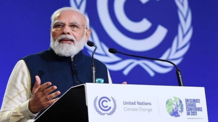 ग्लास्गो मोदी क्लाइमेट चेंज