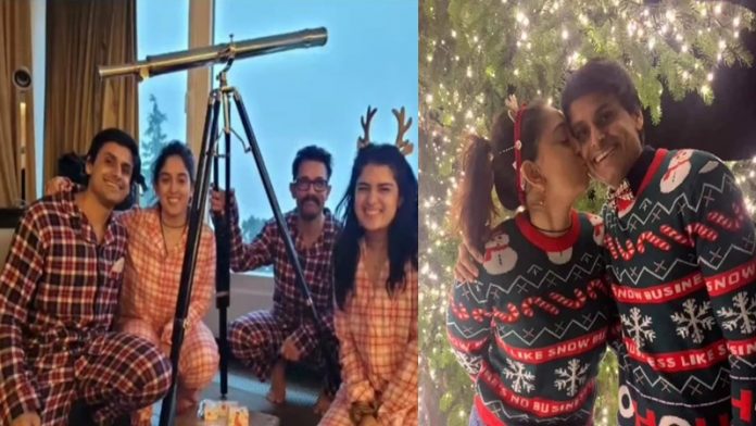 आमिर खान ने बेटी इरा खान संग मनाया क्रिसमस