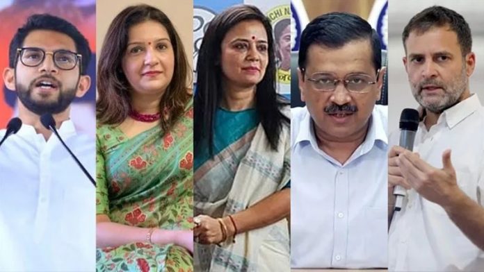 राहुल महुआ केजरीवाल ठाकरे प्रियंका