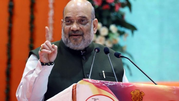अमित शाह ने चुनावी जनसभा को संबोधित किया