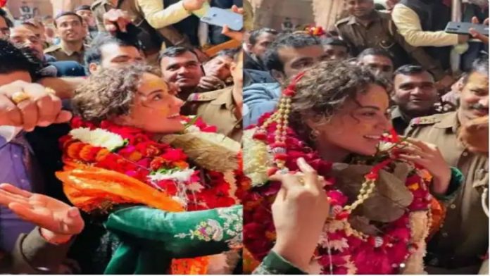 वृंदावन में कंगना रनौत
