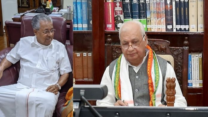 पिनाराई विजयन, आरिफ मोहम्मद खान