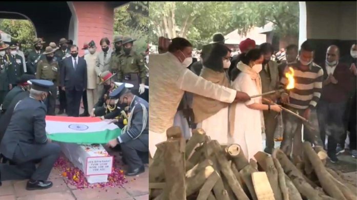 बिपिन रावत अंतिम संस्कार