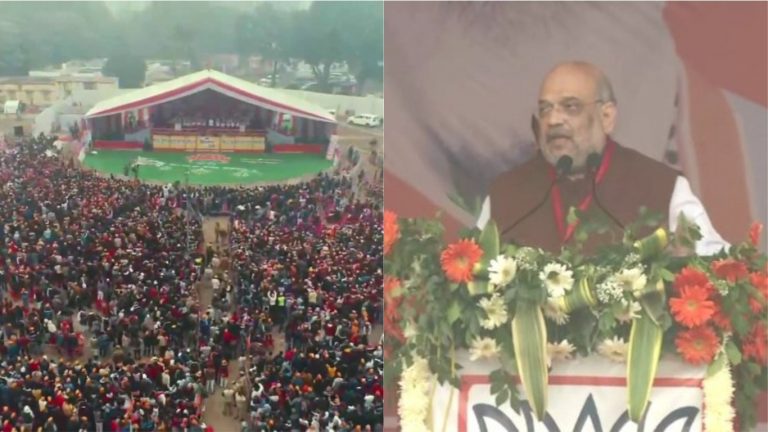 समाजवादी पार्टी की डिक्शनरी में ‘A फॉर आतंक, B ‘भाई-भतीजावाद’, सी- ‘करप्शन’ और..’ अमित शाह हरदोई में विपक्ष पर बरसे