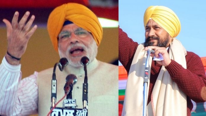 नरेंद्र मोदी, चरणजीत सिंह चन्नी, पंजाब